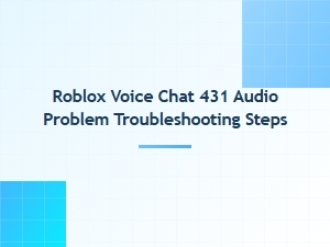 Solve Roblox Voice Chat Audio Problems with Privacy